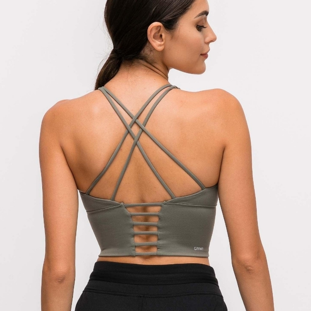Cropped bra tank